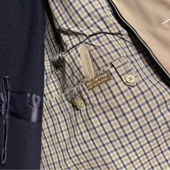 Brooks Brothers Traveler England Heavy Duty Canvas Wool Lined Trench Jacket - Picture 15 of 16